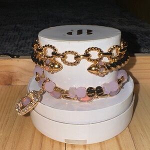 BP Gold and Pink Bracelet Set